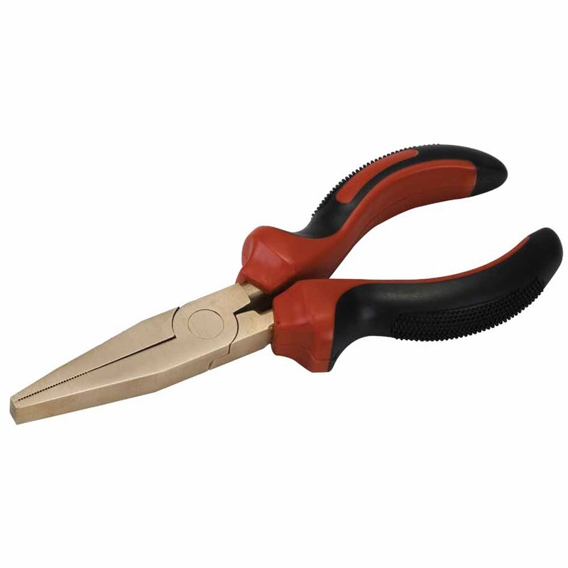 Carltsoe Safety CS Unitec Ex606-6B Copper Beryllium Non-Sparking, Non-Magnetic, Corrosion Resistant 6 Flat Nose Pliers