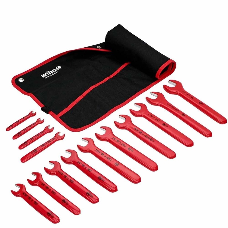 Wiha 20190 14 Piece Insulated Open End Wrench Set – SAE