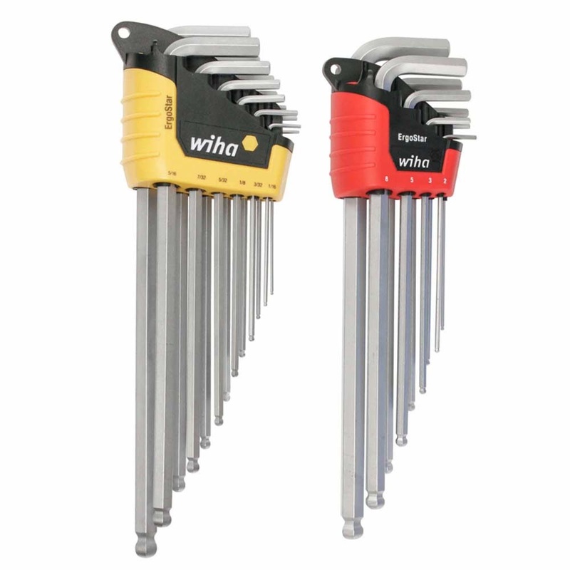 Wiha 66982 22 Piece ErgoStar Ball End Hex L-Key Set – Inch/Metric