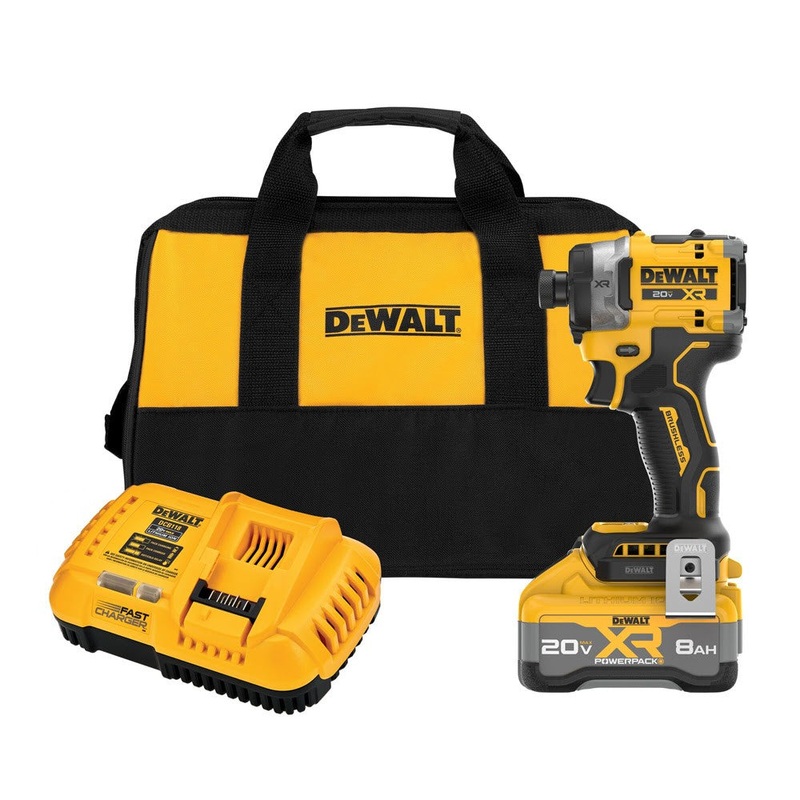 DeWalt DCF860WW1 20V MAX XR 3-Speed 1/4 High Torque Impact Driver Kit