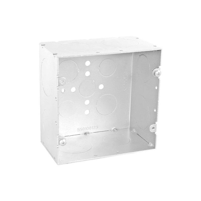 Garvin 5SQ100125 5×2-7/8 Square Welded Box w/1 & 1-1/4 Knockout