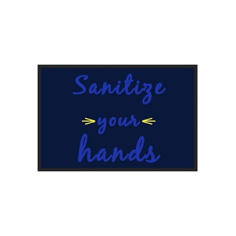 M+A Matting 3017629-825123140 Message Mat – Sanitize Your Hands 2’x3′