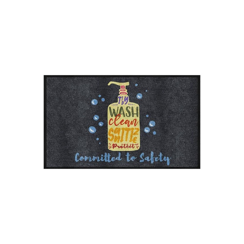 M+A Matting 3024239-825135140 Message Mat – Committed to Safety 3’x5′ horizontal