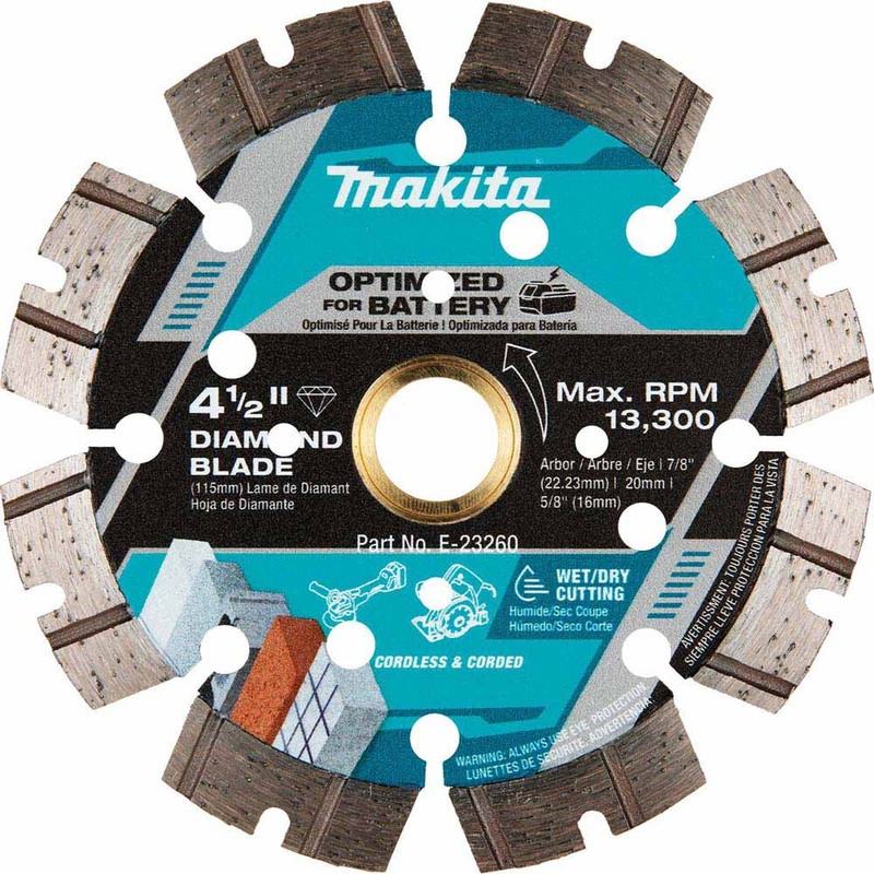 Makita E-23260 4-1/2 Segmented General Purpose Thin Kerf Diamond Blade