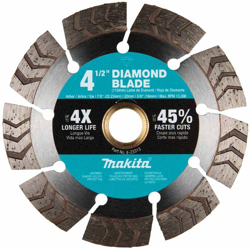 Makita E-23313 4-1/2 Segmented Turbo General Purpose Diamond Blade