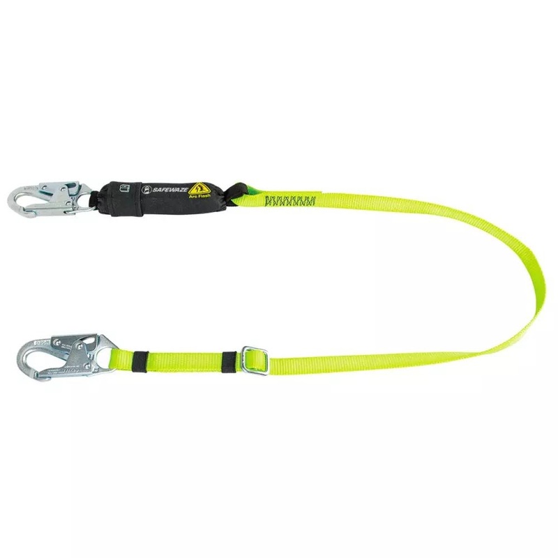 Safewaze FS560-AF-AJ 6′ Energy Absorbing Lanyard; Arc Flash Webbing; Adjustable