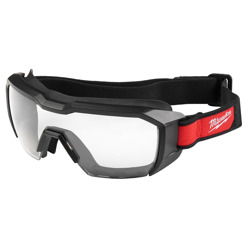 Milwaukee 48-73-2060 Vented Low-Profile Goggles – Clear Dual Coat Lens