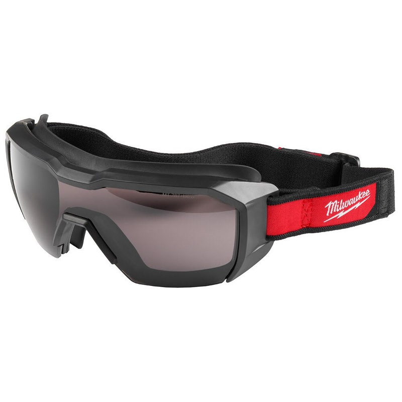 Milwaukee 48-73-2061 Vented Low-Profile Goggles – Tinted Dual Coat Lens