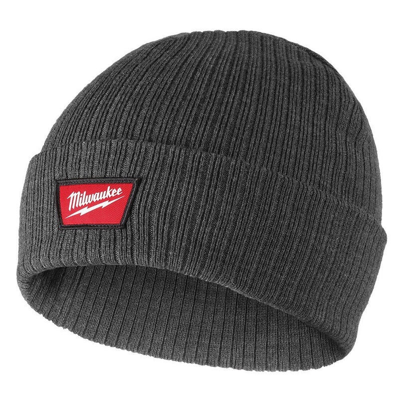 Milwaukee M750G Rib-Knit Cuffed Beanie – Gray