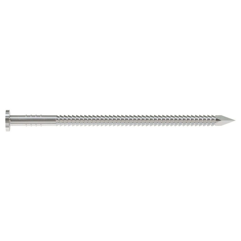 Simpson T2ACNB Strong-Tie Common Nail, Annular Ring Shank 1-in. x .072-in. Type 316 Stainless Steel (25 lb.)