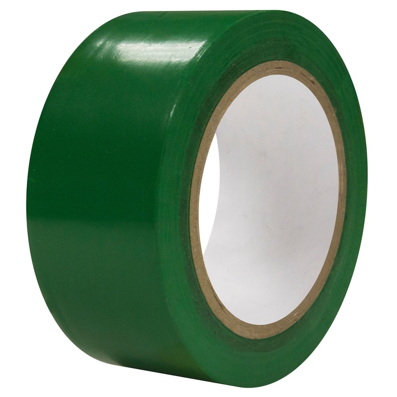 Intertape 86608 AISLE TAPE 6 mil PVC Tape with Rubber Adhesive – Green 2 X 36YD PR-PL 24