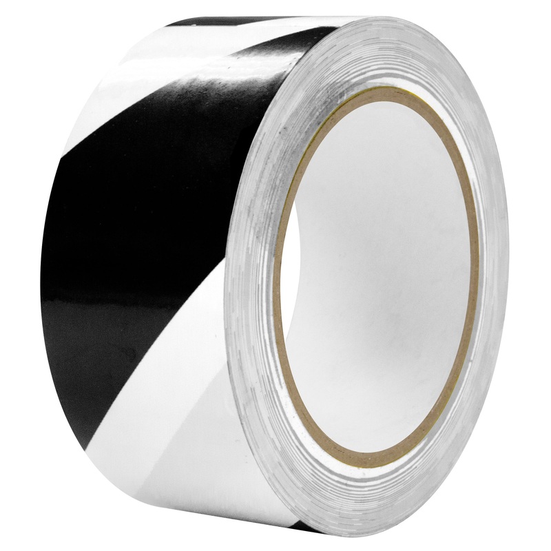 Intertape 86615 AISLE TAPE 6 mil PVC Tape with Rubber Adhesive – Black & White 3 X 36YD PR-PL 16
