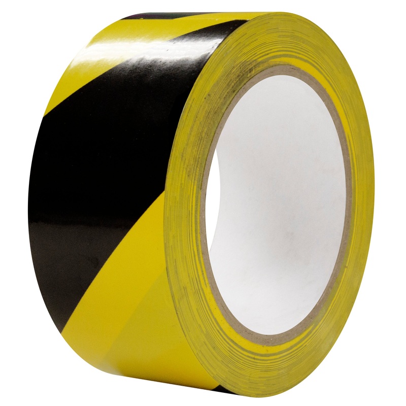 Intertape 86620 AISLE TAPE 6 mil PVC Tape with Rubber Adhesive – Black & Yellow 3 X 36YD PR-PL 16