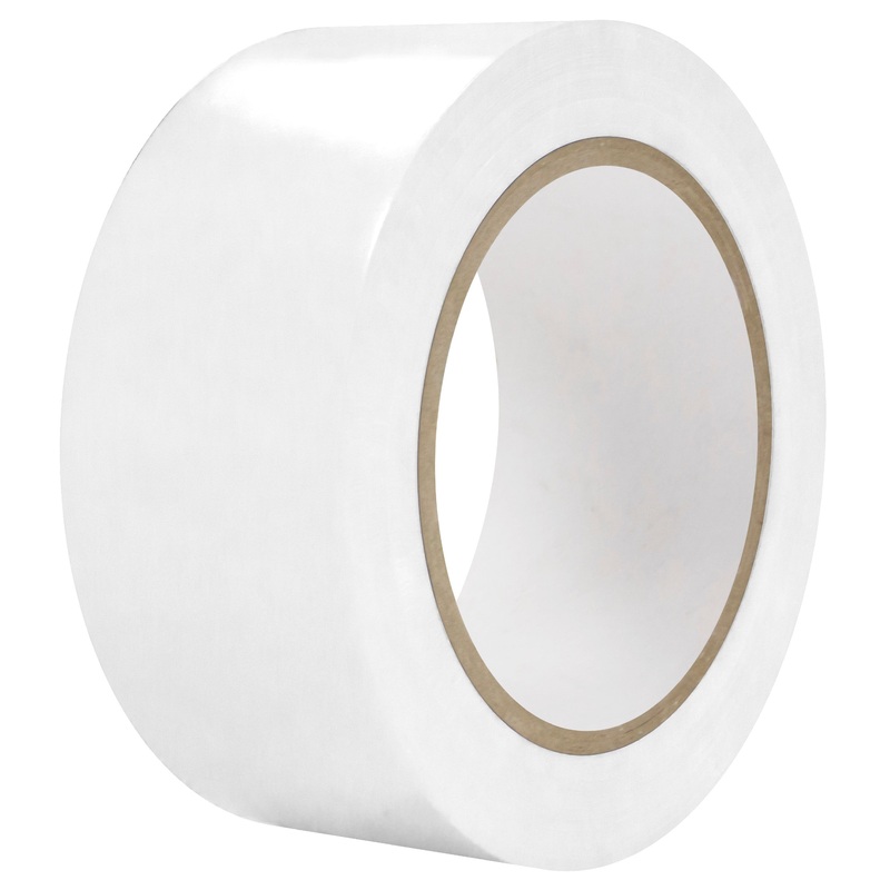Intertape 86621 AISLE TAPE 6 mil PVC Tape with Rubber Adhesive – White 4 X 36YD PR-PL 12