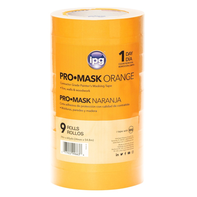 Intertape 99663 PG505 Utility Paper Masking Tape – Orange 24MM X 54.8M IPG-PL 36