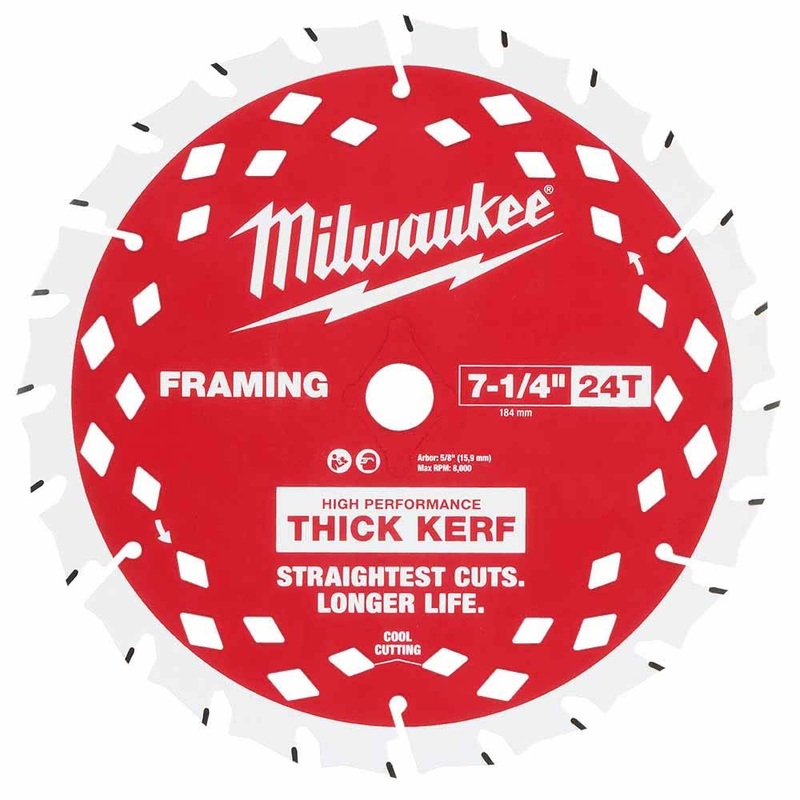 Milwaukee 48-40-0740 7-1/4 24T Thick Kerf Framing Circular Saw Blade
