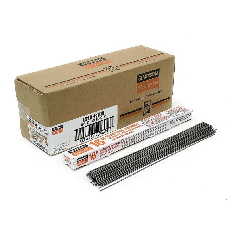 Simpson Strong-Tie IS16-R (15-1/2) Insulation Support Carbon Steel (100 Pack)