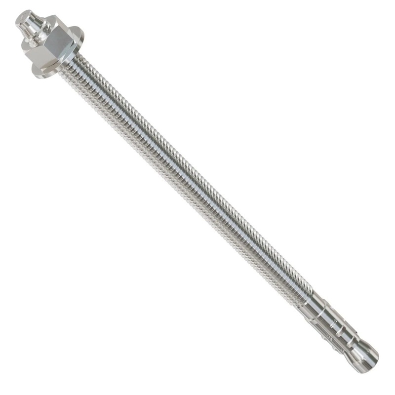 Simpson Strong-Tie STB2-377004SS (3/8 x 7) Strong-Bolt 2 Wedge Anchor Type 304 Stainless-Steel (50 Pack)