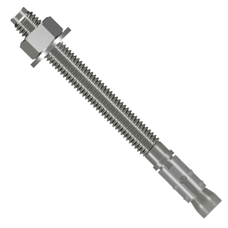 Simpson Strong-Tie STB2-505124SS (1/2 x 5-1/2) Strong-Bolt 2 Wedge Anchor Type 304 Stainless-Steel (25 Pack)