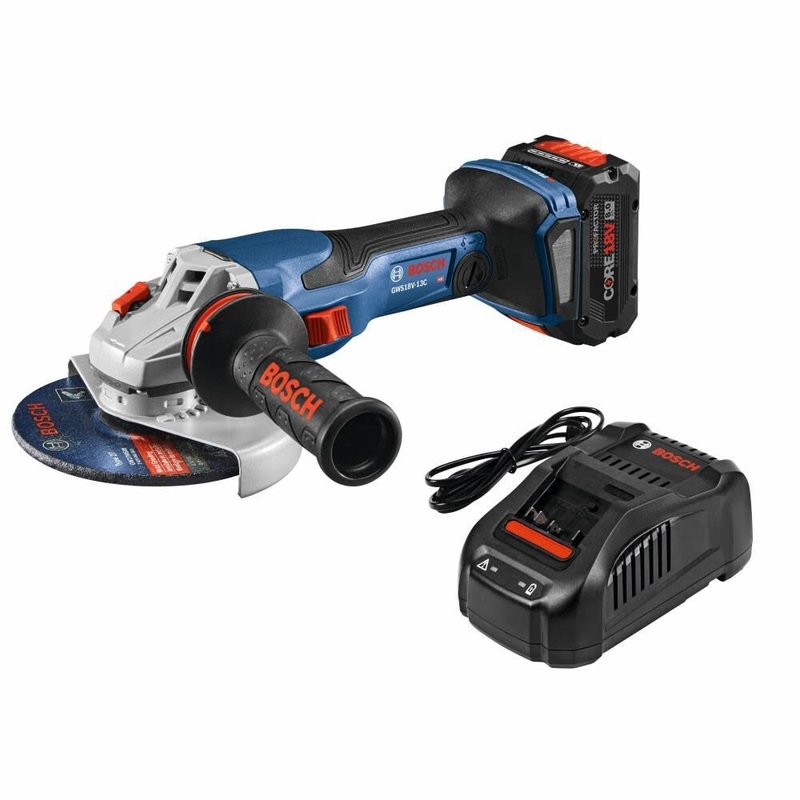 Bosch GWS18V-13CB14 PROFACTOR 18V Connected-Ready 5  6 In. Angle Grinder Kit with (1) CORE18V 8 Ah High Power Battery