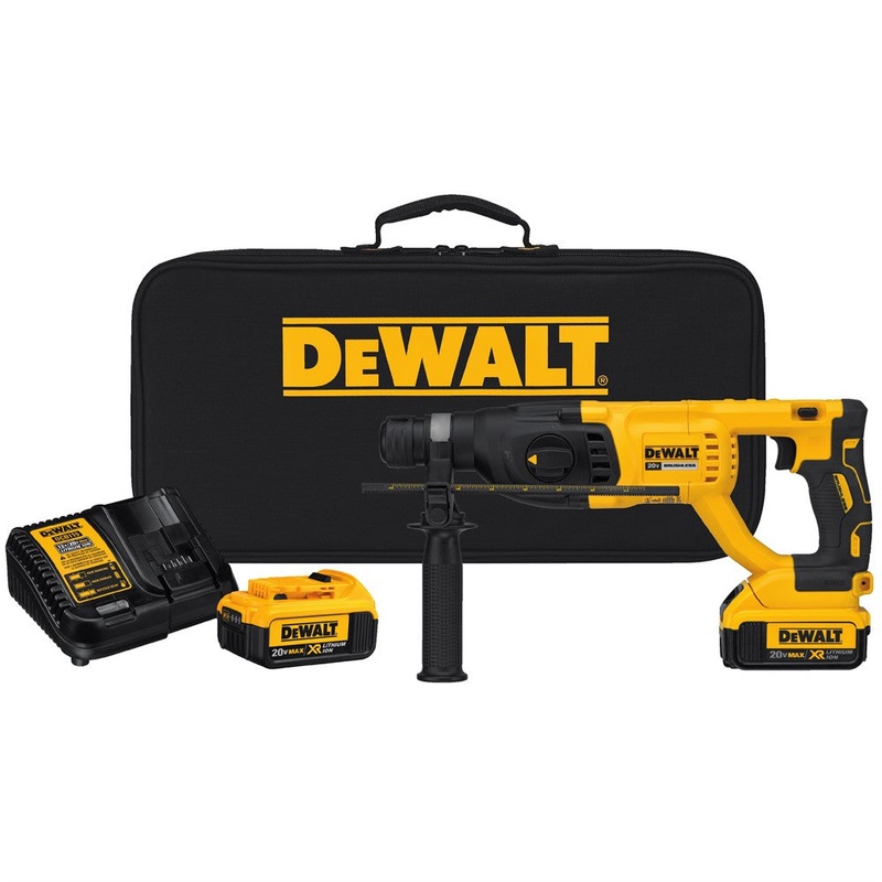 DeWalt DCH133M2 20V MAX XR Brushless 1 D-Handle Rotary Hammer