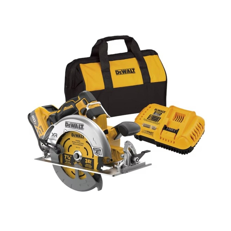DeWalt DCS590WW1 20V Max* XR Brushless Cordless 7-1/4 Circular Saw Kit with XR POWERPACK