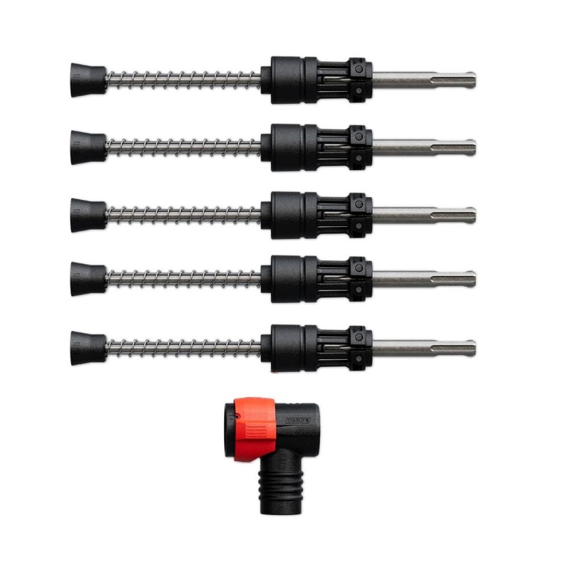 Diablo DMAPLA4420-S6 AMPED Rebar Demon 3/8x4x9 SDS-Plus 4-Cutter Full Carbide Head Dust Extraction Hammer Drill Bit (5-Pack)