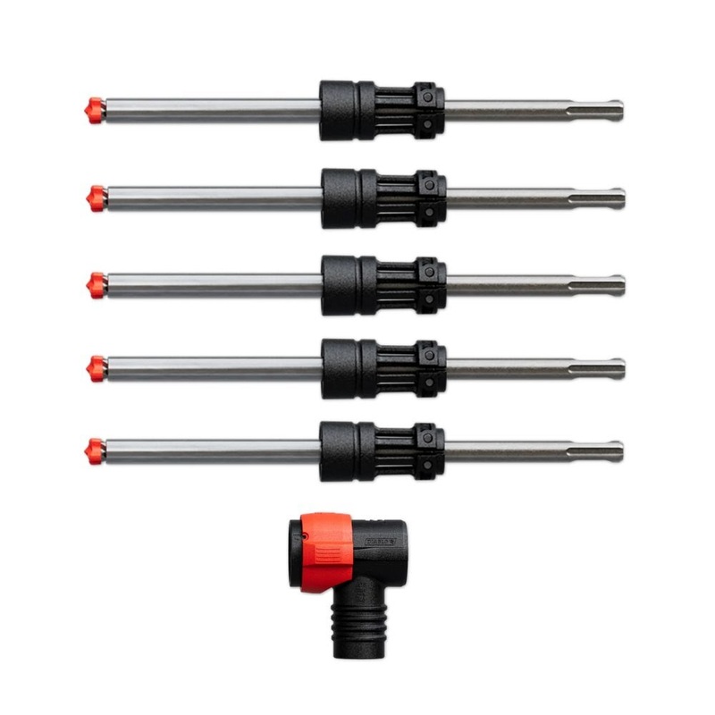 Diablo DMAPLA4440-S6 AMPED Rebar Demon 1/2 x 4 x 10 SDS-Plus 4-Cutter Full Carbide Head Dust Extraction Hammer Drill Bit (5-Pack)