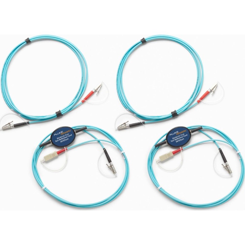 Fluke MRC-50EFC-SCLCKITM Multimode 50m Encircled Flux TRC Kit EM (2 SC/LC, 2 LC/LC), Metal