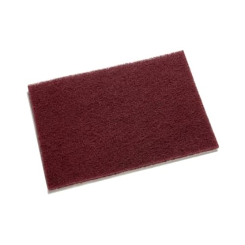 3M 7447 Scotch-Brite Maroon Med. Duty Scour Pad 6 x 9