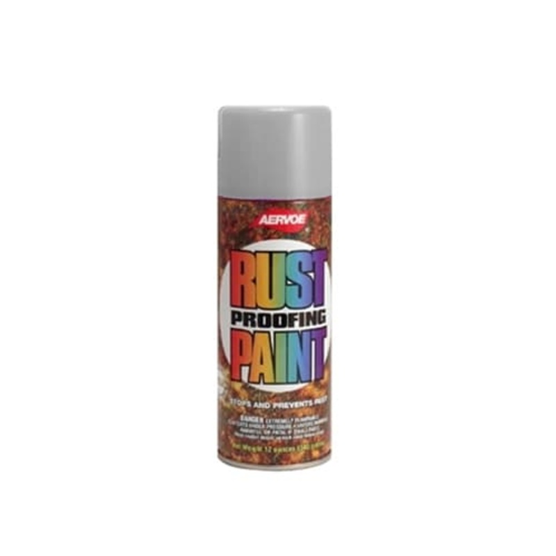 Aervoe 309 12 oz. Aluminum DTM Rust Proof Enamel Any-Way Paint