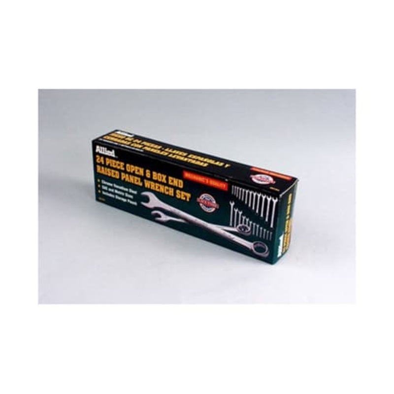 Allied 68104 24pc. Combo Wrench Set, SAE & METRIC 1/4 to 1 & 7mm. to 22mm.