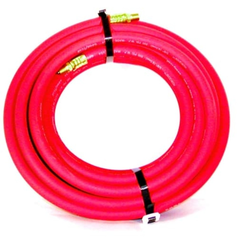 Aronson 01-1026QD 3/8 X 100 Red Air Hose w/ Fittings