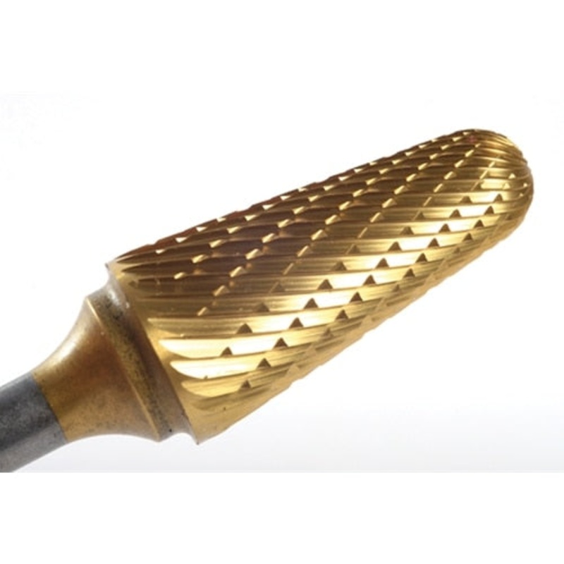 Champion USL1 1/4 14 degree taper with radius double cut carbide bur