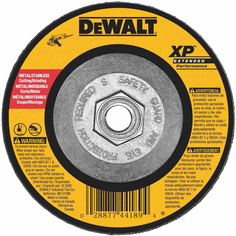 DeWalt DW8809 4-1/2 x 1/4 x 5/8-11 XP Grinding Wheel