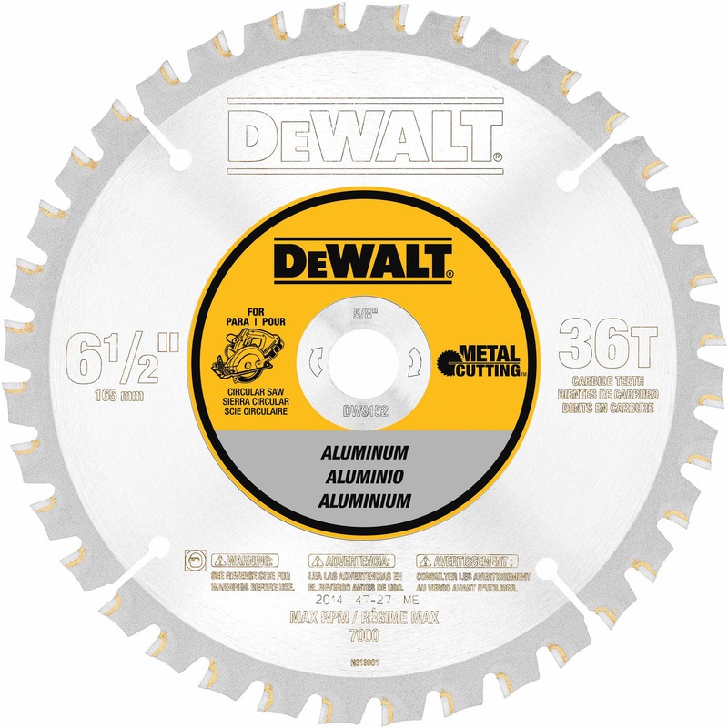 DeWalt DW9152 6-1/2 36T Aluminum Cutting Blade