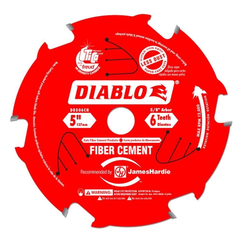 Diablo D0506CH 5 6T Fiber Cement Thin Kerf Circular Saw Blade