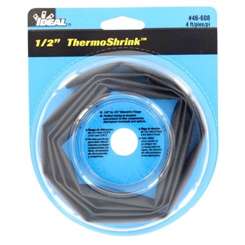 IDEAL 46-608 Thermo-Shrink Thin-Wall Heat Shrinkable Tubing Disk 1/2 x 4′