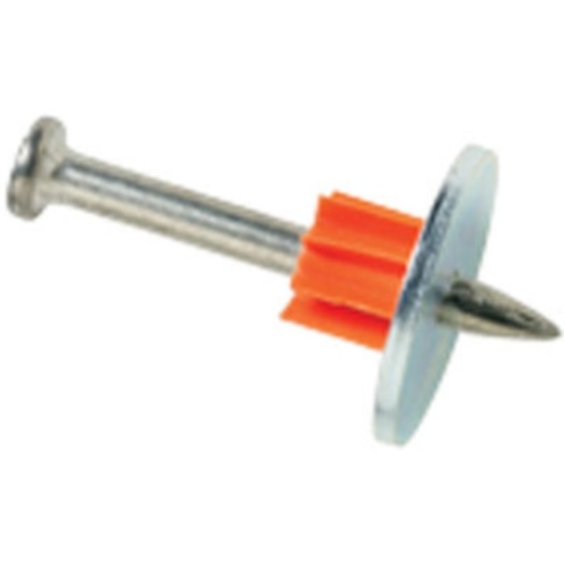 Ramset 1524SDP 3 Zinc Plated Washered Drive Pin, 100 Pins