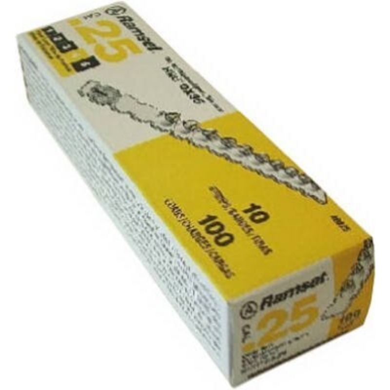 Ramset 4RS25 .25 Caliber Strip Load Yellow Power 4, 100 Shots