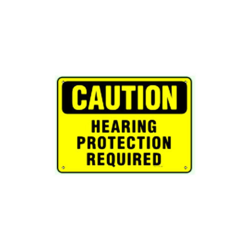 Prairie State CS091 Hearing Protection Required Caution Sign