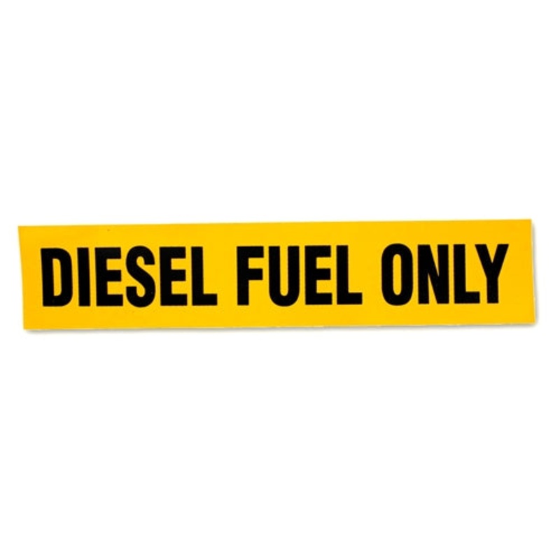 Prairie State DIESEL Yellow Diesel Only Sticker