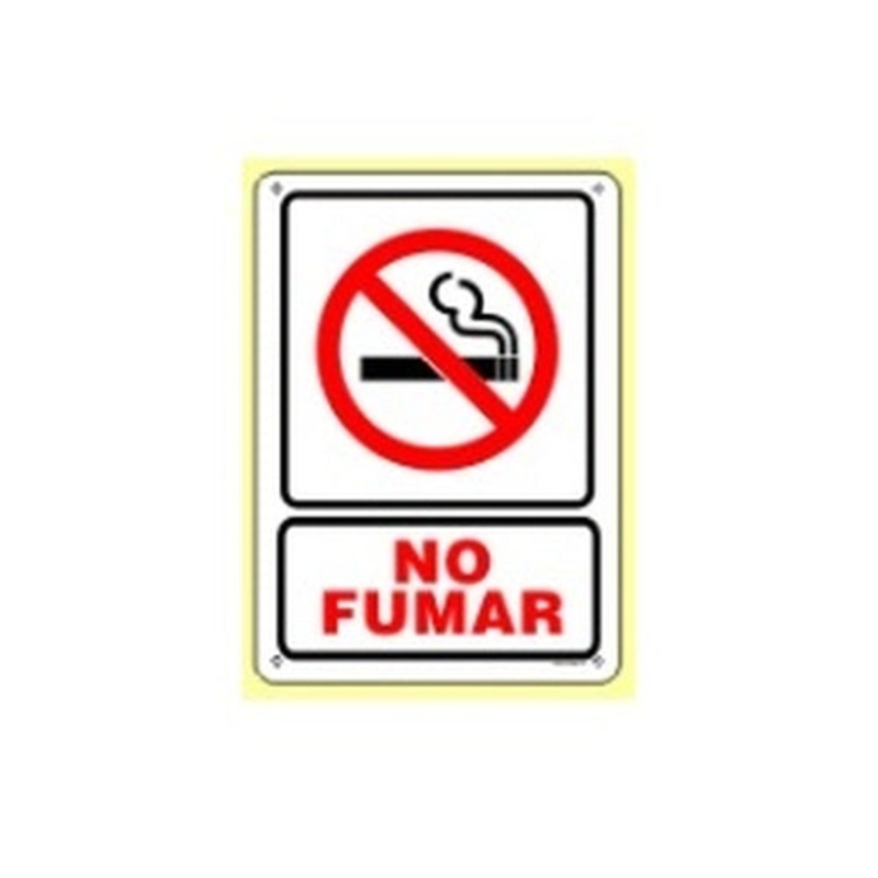 Prairie State S30910 No Fumar Sign with No Smoking Image