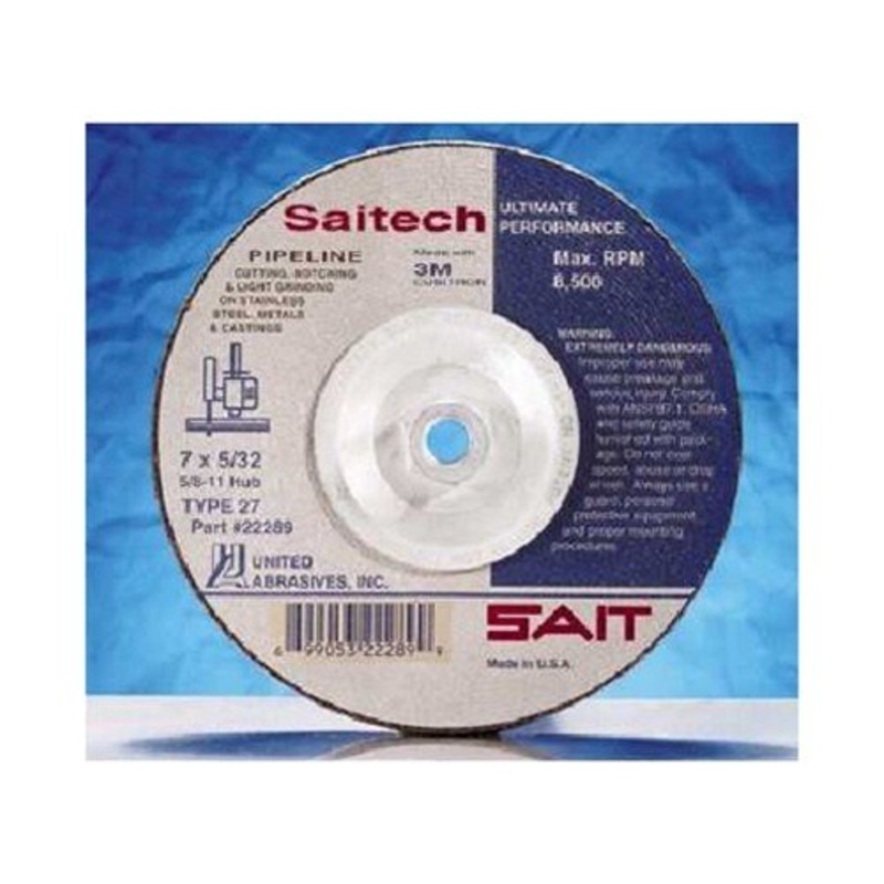 Sait 22269 4-1/2 x 1/8 x 5/8-11 Stainless Cutting/Grinding