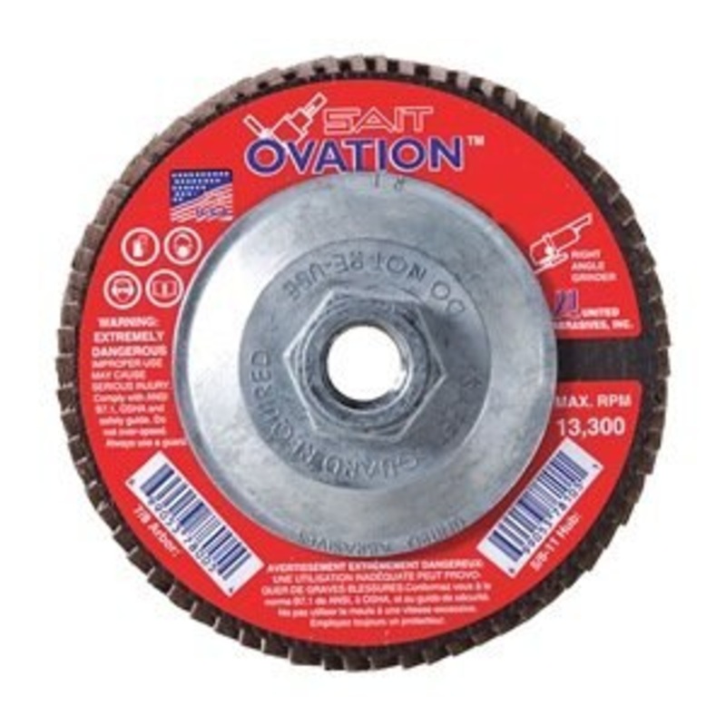Sait 78106 4-1/2 X 5/8-11 Ovation Flap Disc 40G