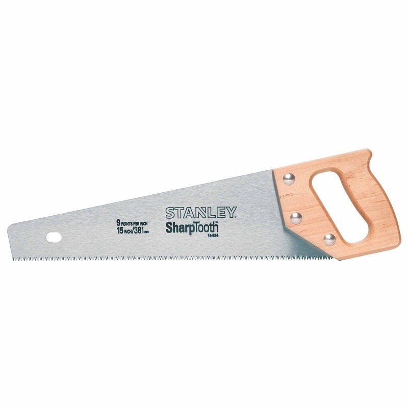 Stanley 15-334 Heavy Duty Saw w/ Wood Handle 15  Resharpenable