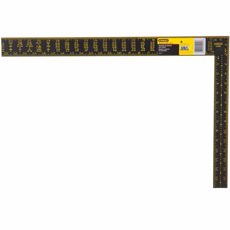Stanley 45-011 Premium Aluminum Rafter Square – 16 X 24