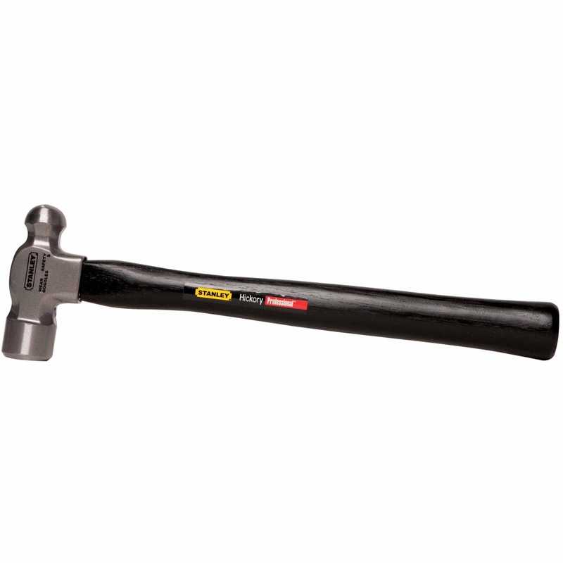 Stanley 54-024 Hickory Handle Ball Pein Hammer  24 Oz