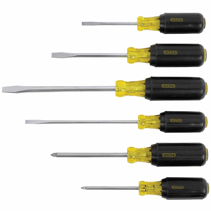 Stanley 66-565 Vinyl Grip Diy Screwdriver Set – 6 Piece