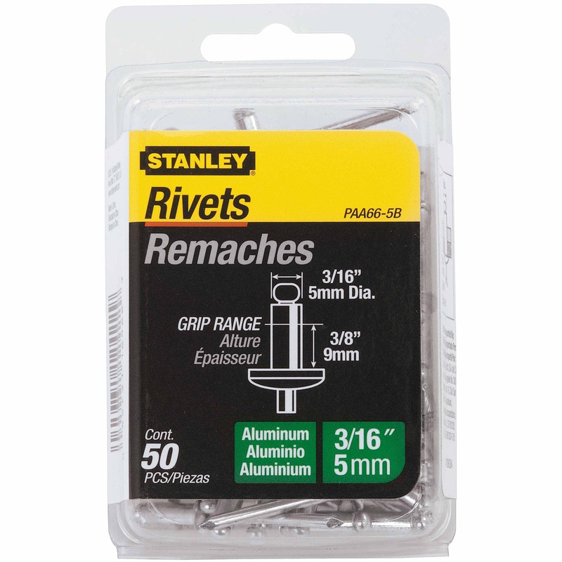 Stanley PAA66-5B Aluminum Rivets 3/16 X 3/8 – 50 Pack